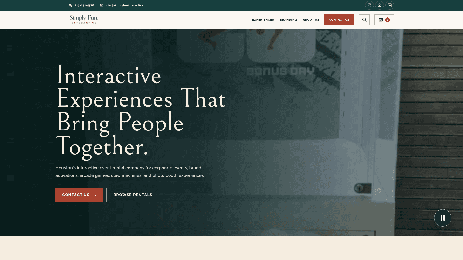 SimplyFun Interactive interface