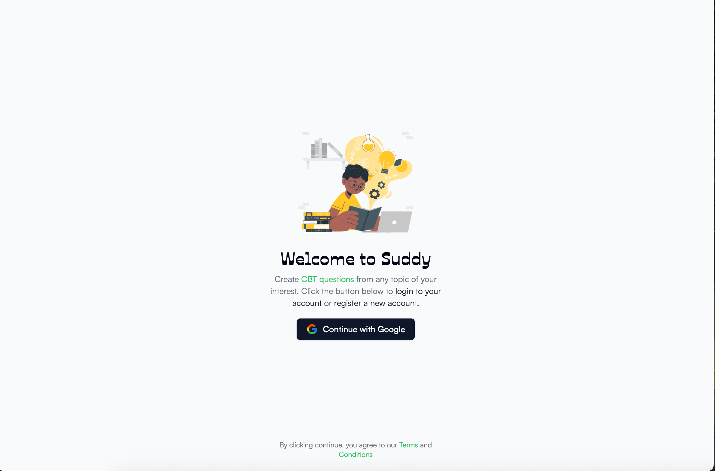 Suddy study companion interface